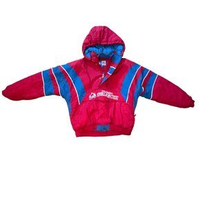 Vintage 90s Colorado Avalanche Pullover Jacket - NHL Starter